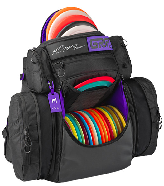 unnamed (35) Paul McBeth PX1 BK/PUR Disc Golf Bag & Luna